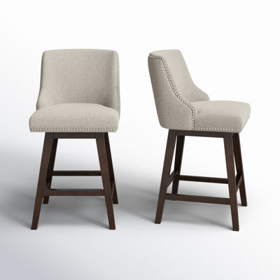 Orbay Upholstered Swivel Stool