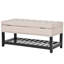 Banc de rangement en bois massif Radwa-1828185656