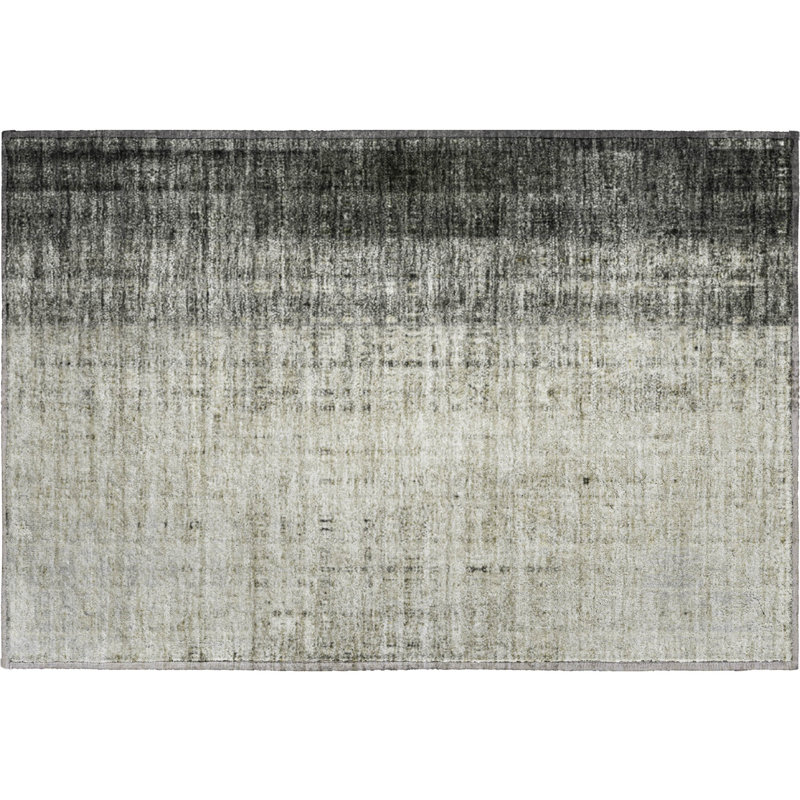Premium Machine Washable Mayfield AMF2240 Striped Rug, 1'8" x 2'6", Beige