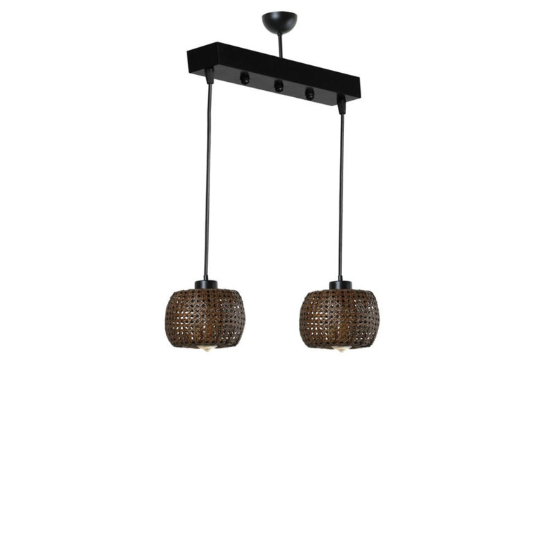 Mieka 2 - Light Drum Pendant, Bronze