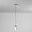 Luminaire suspendu en nickel brossé avec verre gravé Latitude Run Jaylisse