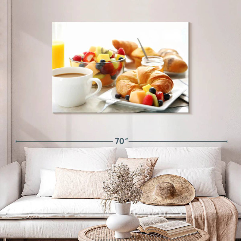 Assiette à déjeuner Yarlin Croissant, H 30 po x l 45 po