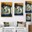 Jaune jaune noir carte du monde aire de jeu Silhouette II - carte du monde décoration murale-2143135110-2143135164