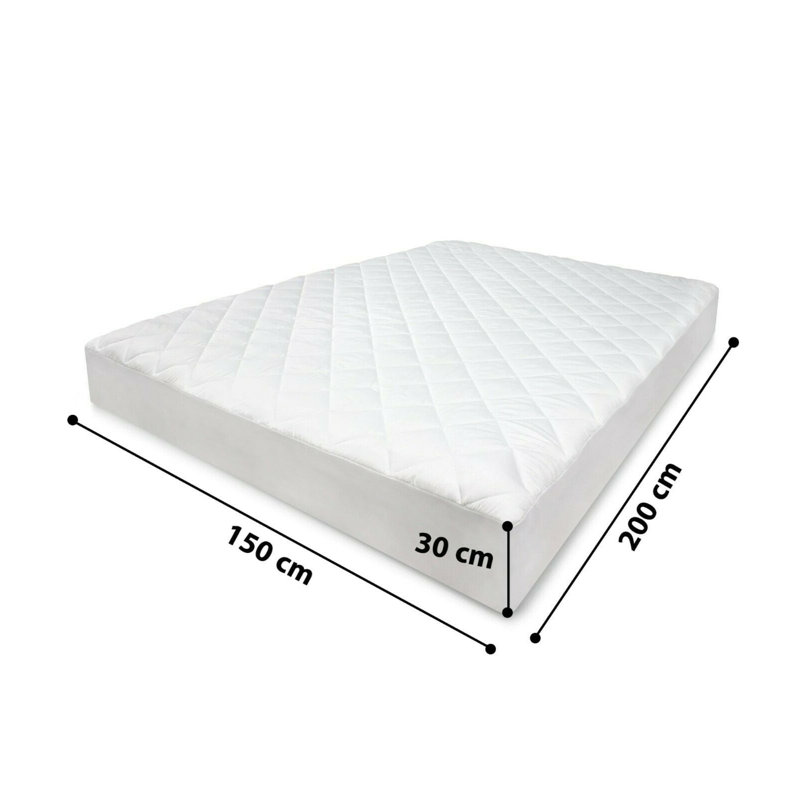 Bogard Quilted Fitted Mattress Protector, Kingsize (5')