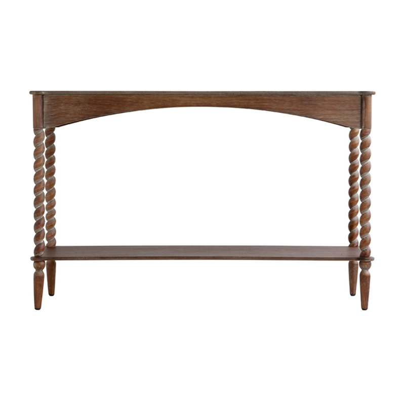 Rustic Console Table with Shelf