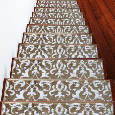 Tapis d'escalier intérieur antidérapant 9 po x 28 po Spiva