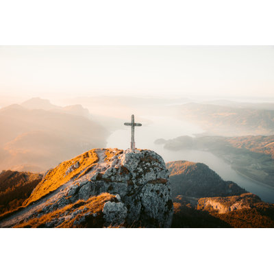 «Mountain Summit Cross» par Bluejayp Photo - Photographie sur toile tendue