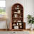 70.08"H Arched Storage Bookcase-970836480