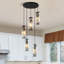Luminaire suspendu cylindrique à 5 lumières à intensité variable avec accents de cristal-2094169923-2121709321