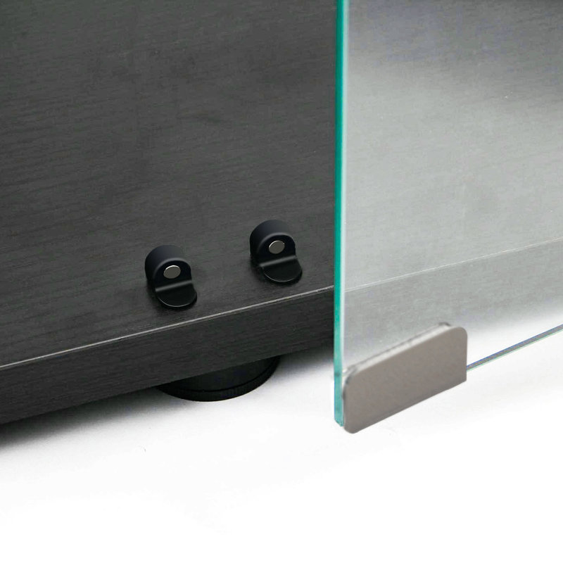 Tempered Glass Display Cabinet, Wine Cabinet,Storage Cabinet,File Cabinet,With Bluetooth LED Light Strip,Lock On The Door,Equipped With Cast