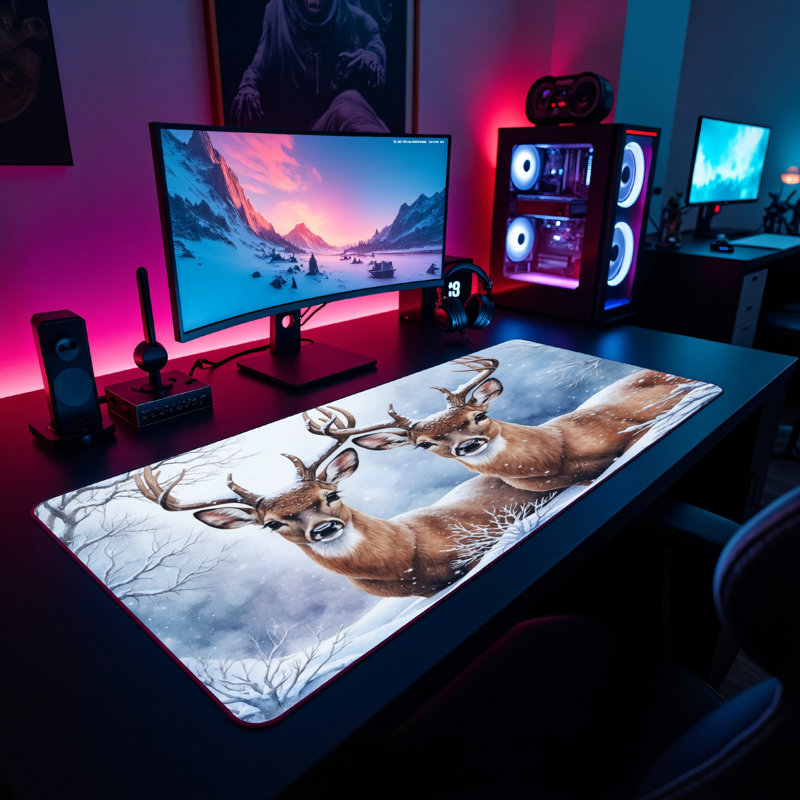 Polyester Desk Pad, 14.4x12.1