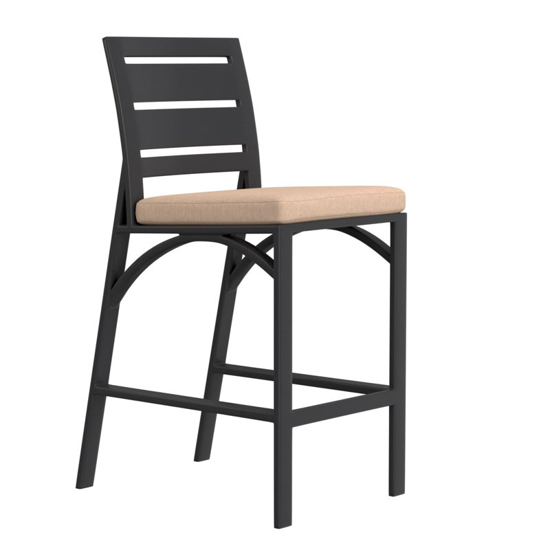 Arc Outdoor Bar Stool, Carbon Black, Play Jungle