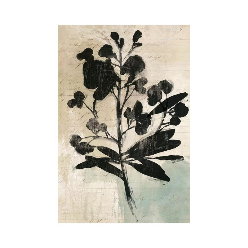 Inky Floral III by Asia Jensen - Wrapped Canvas Print