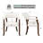 Swivel Tufted Dining Chairs With Casters And Arms-105846493-105846496-130021430