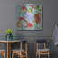  «Summer Wreath» par Jeri Hauth, art mural en métal, 36 po x 36 po