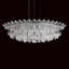 Trilliane Strands 8 Light 45in x 15in Pendant in Polished Stainless Steel with Clear Radiance Crystals-413755275