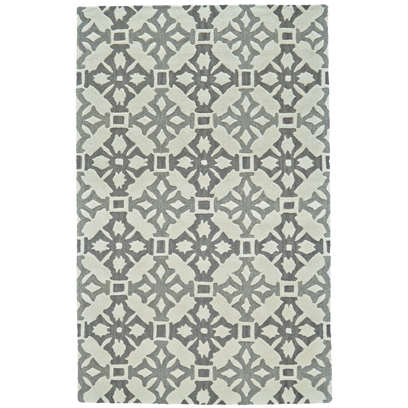 Tapis géométrique en laine touffeté à la main Coppola, Rectangle 5 pi x 8 pi