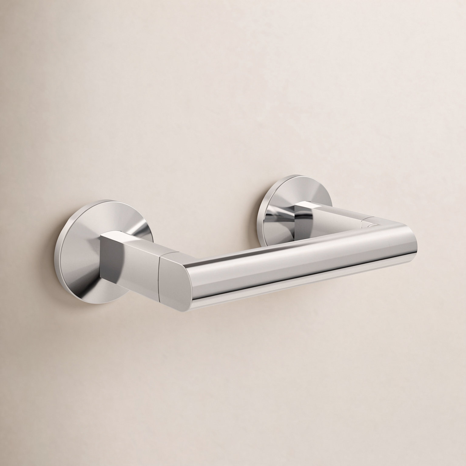 Components Pivoting Toilet Paper Holder, Polished Chrome