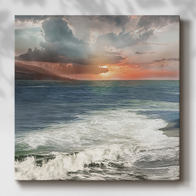 Sunset Cove - toile tendue avec châssis, H 8 po x l 8 po
