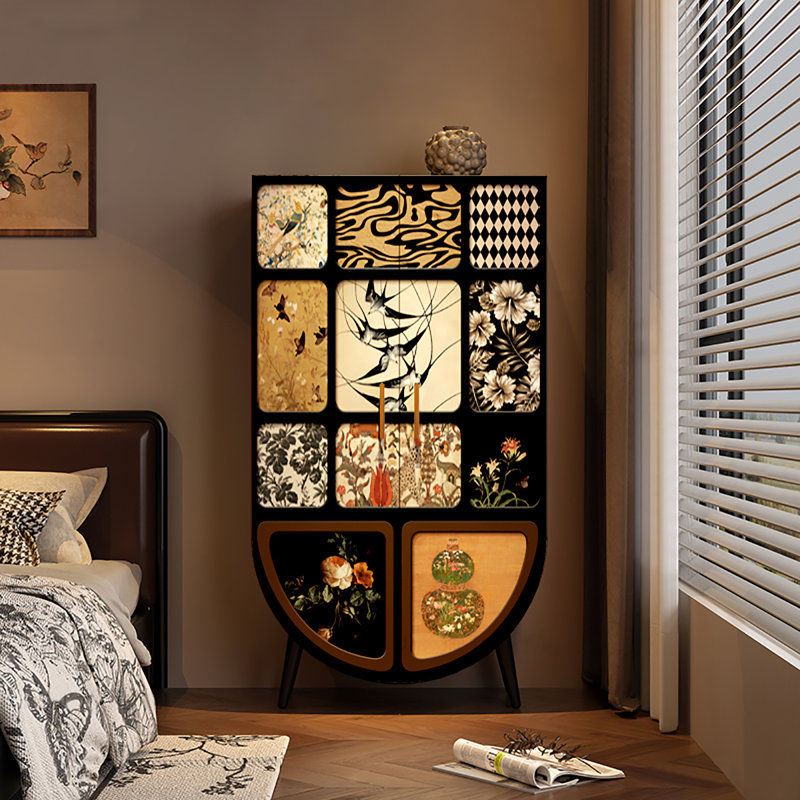 Chambre à coucher avec garde-robe à double porte de style français