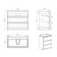 Armoire de salle de bain pour salle de bain - Noyer, 3 tiroirs, élégance moderne, plancher noyer silencieux à trois niveaux, maximise-591372910-591372904