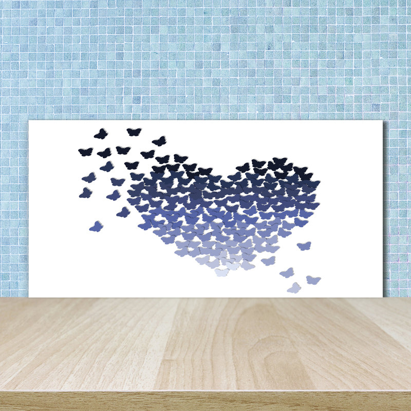 50cm W x 100cm L Glass Peel and Stick Panel