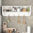 White Wooden Coat Rack With 4 Dual Hooks And Compact Storage Shelf For Home Entry-565653665