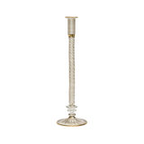 F2023 14'' H Glass Tabletop Candlestick
