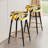 Multicolor Artistic Expression - Abstract Bar Stools Set Of 2