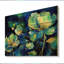 Étang de lotus vert bleu sur bois-212903661
