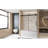 Smooth Sliding Function Tempered Glass Modern Design Bathroom Shower Use