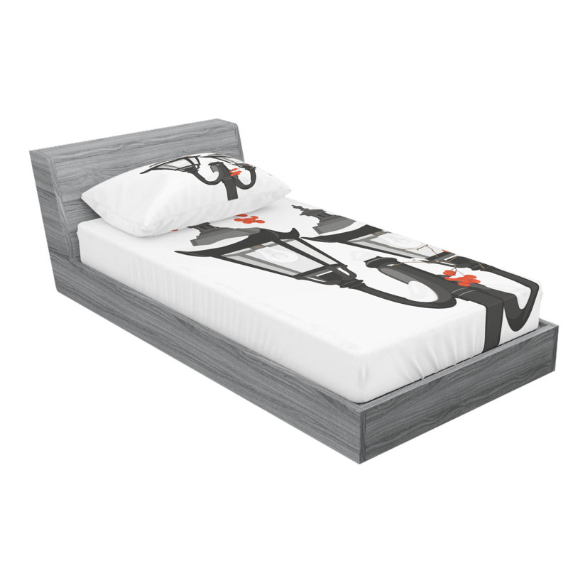 Microfiber Sheet Set, Twin XL Sheet Set with Fitted Sheet