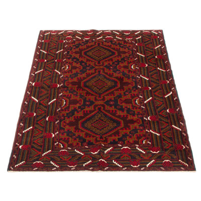 Teimani Burgundy Rug 3'11" x 6'5"
