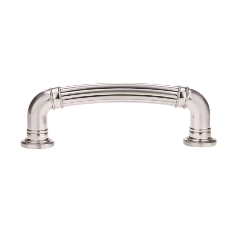 Poignée de type barre en métal, Nickel brossé, 5 1/16"