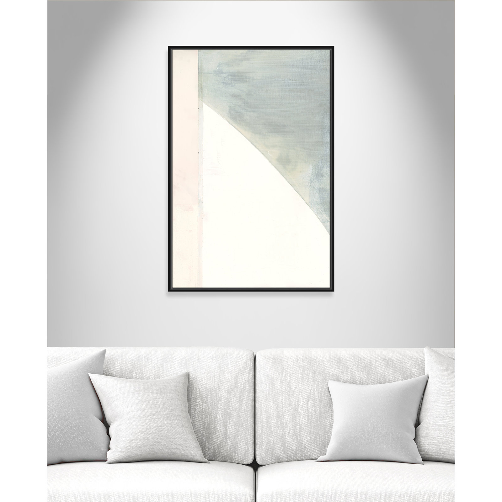 In Neutral I - Painting Print, Black Framed Canvas, 37.5" H x 25.5" W x 2" D