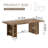 Hulste 70" Executive Desk, Brown-1534326642