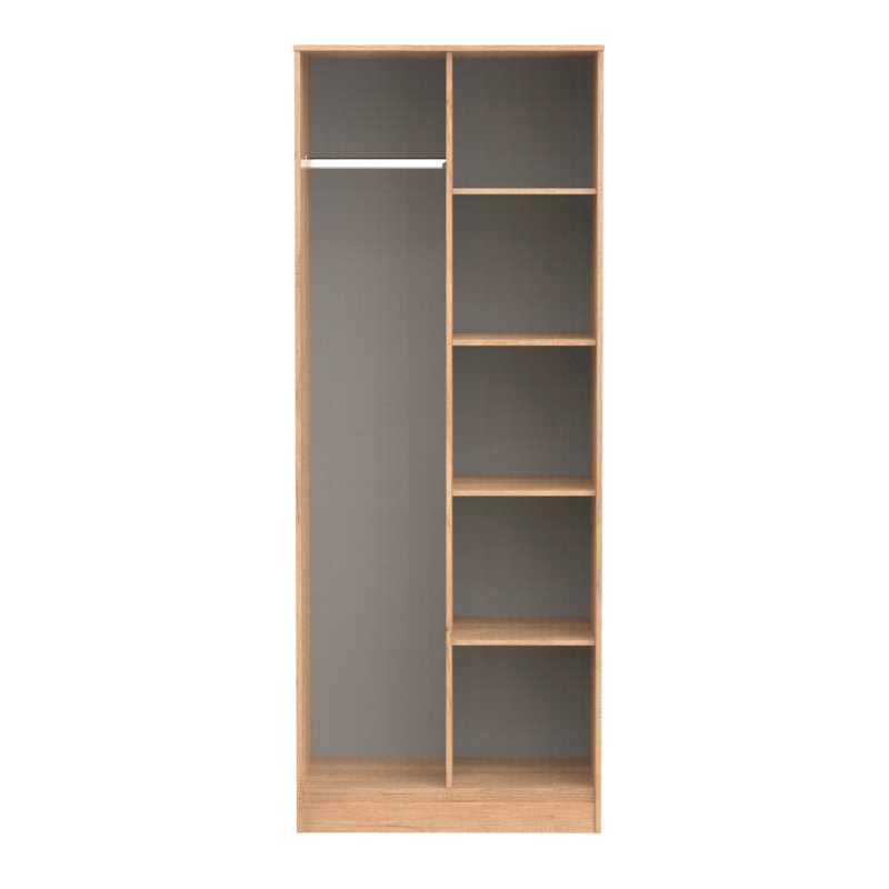 Fully Assembled Fioralba Bookcase, Nebraska Oak