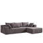 Ensemble de canapé modulaire rembourré en chenille Modern, canapé de salon modulaire en L de 108 pouces avec 6 coussins, combinaison gratuite-106762616