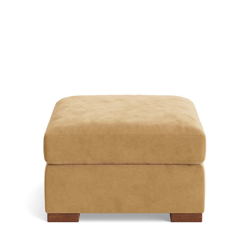 Couch Potato Ottoman, Performance Velvet - Nutmeg