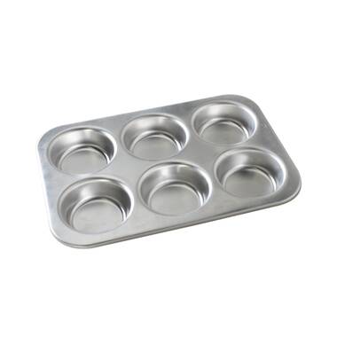  Fox Run 4867 Muffin Pan, 6 Cup, Stainless Steel: Stainless  Steel Muffin Tin For Large Muffins: Home & Kitchen