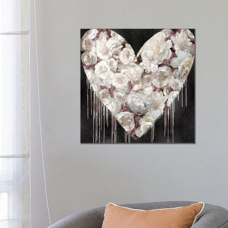 Big Hearted Flowers III by Lindsay Rodgers - Wrapped Canvas Print, 66.04 cm H x 66.04 cm W x 1.91 cm D