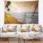 Tapisserie «Seascape Wavy Clouds over Seashore»-28508387