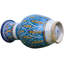 Vase de table intérieur / extérieur bleu / bleu sarcelle / orange 11,25 po