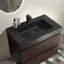 Grand meuble-lavabo mural moderne avec lavabo une pièce sans drain ni robinet