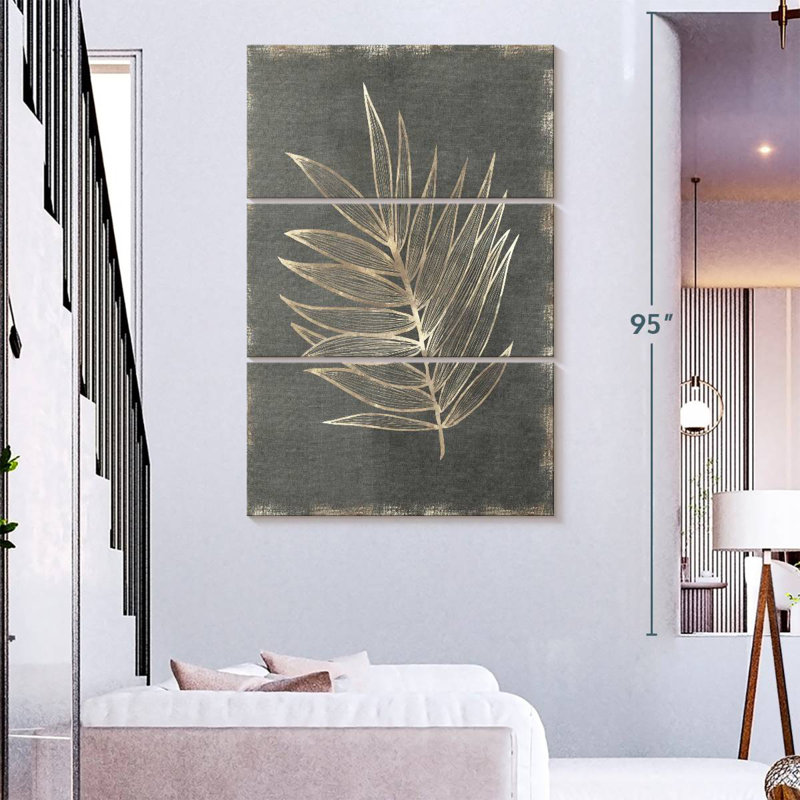 Harnek Gilded Botanical I, 32" H x 20" W