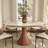 Luxury Thicken Stone Gold Trim Analia Round Solid Wood Base Kitchen Room Table For 2-8 People-1964089375-1964089373