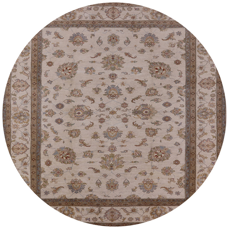 Tapis brun Chee, Rond 8 pi