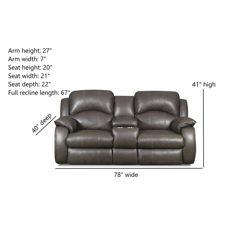 Cagney Power Headrest Console Loveseat
