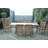Farnam 6 - Person Teak Solid Wood Patio Dining Set Umbrella Hole Included Rectangular Table