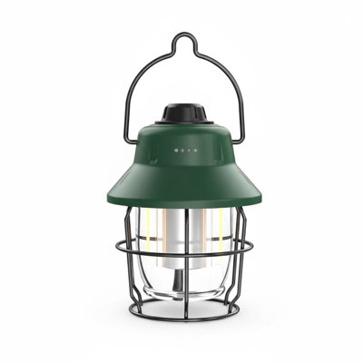 Rechargeable LED Camping Lantern Mini Retro Portable Waterproof Lantern 1000LM 3 Light Modes (2700-6500K) Stepless Dimming Brightness Hanging Tent Lig